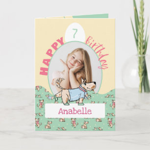 Foto van Dog Life Green Yellow Birthday Kaart