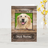 Foto van Dog Memorial Rainbow Bridge-kaart Kaart (Gele Bloem)