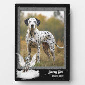 Foto van Dog Pet Memorial Dalmatian Fotoplaat (voorkant)