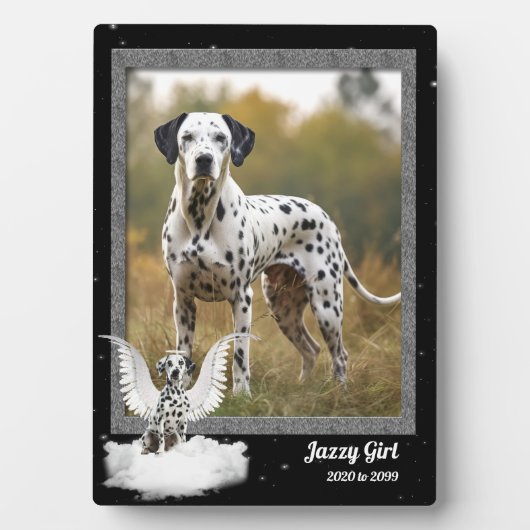 Foto van Dog Pet Memorial Dalmatian Fotoplaat (voorkant)