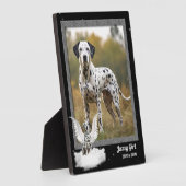 Foto van Dog Pet Memorial Dalmatian Fotoplaat (Zijkant)