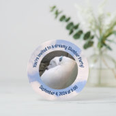 Foto van Dog Slapen Slumber Party Uitnodiging (Staand voorkant)