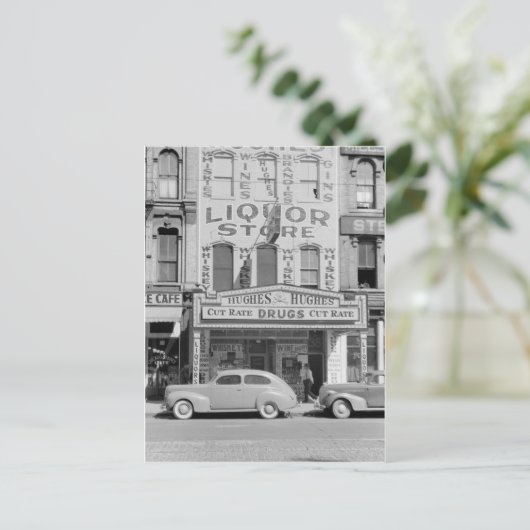 Foto van  drankje briefkaart (Staand voorkant)