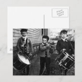 Foto van drummer briefkaart (Voorkant / Achterkant)
