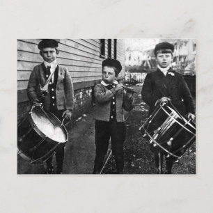 Foto van  drummer briefkaart