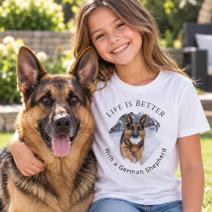 Foto van Duitse Herdershond GSD - Het leven is bet T-shirt