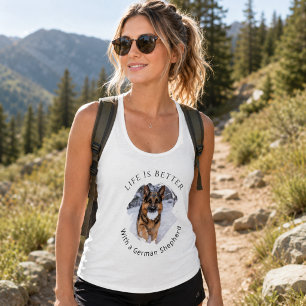 Foto van Duitse Herdershond GSD - Het Leven Is Bet Tanktop