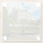 Foto van Dunrobin castle Glazen Onderzetter (Achterkant)