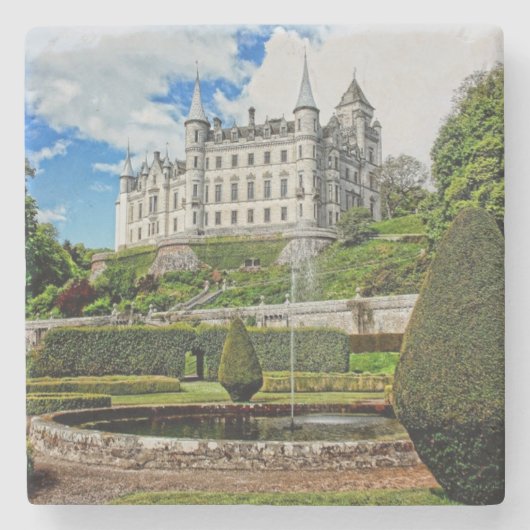 Foto van Dunrobin castle Stenen Onderzetter (Voorkant)