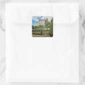 Foto van Dunrobin castle Vierkante Sticker (Tas)
