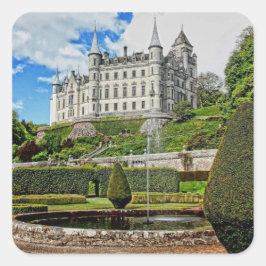 Foto van Dunrobin castle Vierkante Sticker