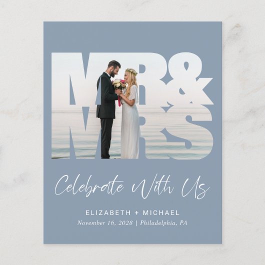 Foto van Dusty Blue Wedding Reception (Voorkant)