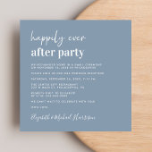 Foto van Dusty Blue Wedding Reception Kaart