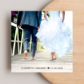 Foto van Dusty Blue Wedding Reception Kaart