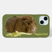 Foto van Eat Your Veggies Cute Ginger Guinee Case-Mate iPhone Case (Achterkant (horizontaal))