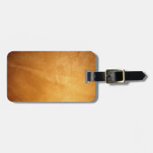 Foto van echt leder op maat bagagelabel (Voorkant horizontaal)