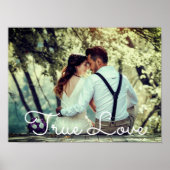 foto van echt liefdeskoppel poster (Voorkant)