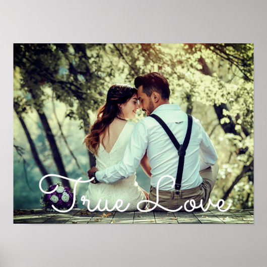 foto van echt liefdeskoppel poster (Voorkant)