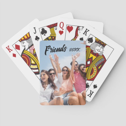 Foto van een aangepaste vriend pokerkaarten (Achterkant)