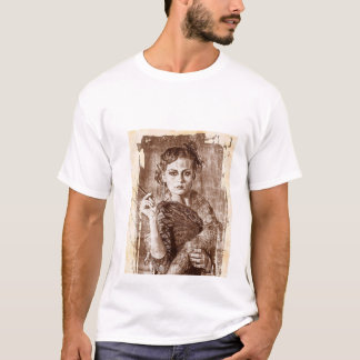 Foto van een aantrekkelijke meisjestop t-shirt