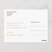 Foto van een blauwe roze bruinktbruin met acrylver briefkaart (Achterkant)