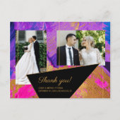 Foto van een blauwe roze bruinktbruin met acrylver briefkaart (Voorkant)