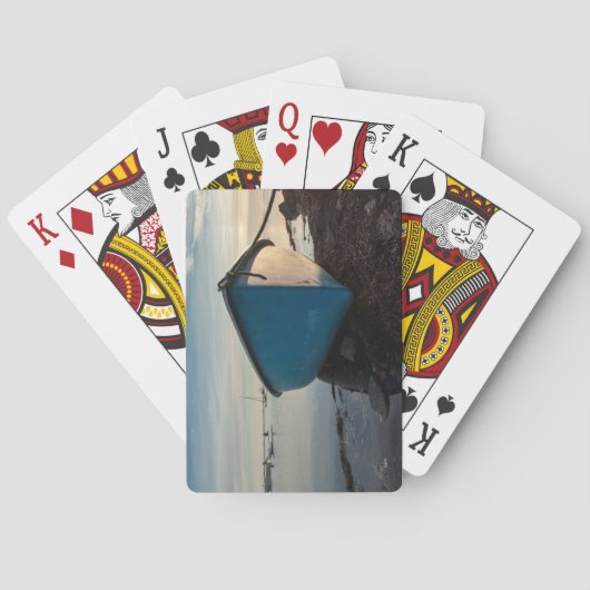 foto van een bootje speelkaarten (Achterkant)