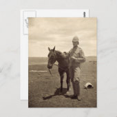 Foto van een Britse soldaat - Boer War Briefkaart (Voorkant / Achterkant)