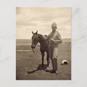 Foto van een Britse soldaat - Boer War Briefkaart