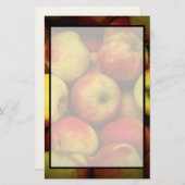 Foto van een Bushel van gele en rode appels Briefpapier (Voorkant / Achterkant)
