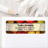 Foto van een Bushel van gele en rode appels Etiket (Insitu)