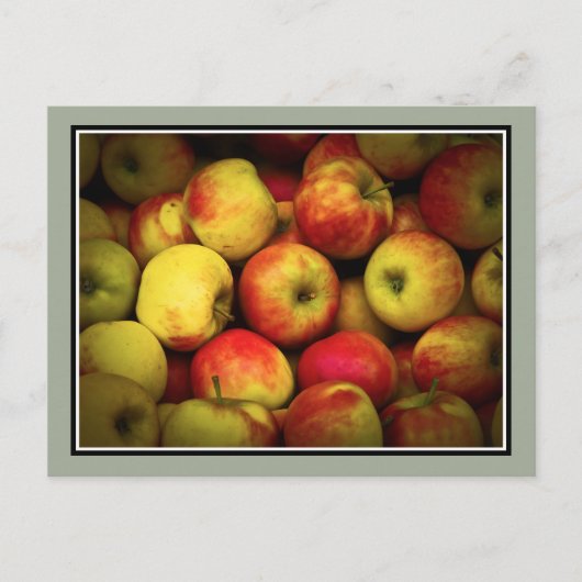 Foto van een Bushel van rijpende appels Briefkaart (Voorkant)