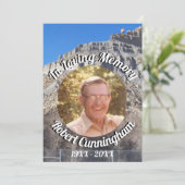 Foto van een Castle Country Hill Loving Memory Kaart (Staand voorkant)