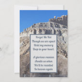 Foto van een Castle Country Hill Loving Memory Kaart (Achterkant)