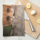 Foto van een Cute Little Fox Theedoek (Quarter Fold)