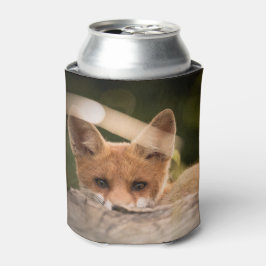 Foto van een Cute Little Oranje Fox Blikjeskoeler