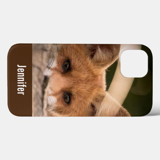 Foto van een Cute Little Oranje Fox Case-Mate iPhone Case (Achterkant (horizontaal))