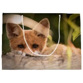 Foto van een Cute Little Oranje Fox Groot Cadeauzakje (Achterkant)