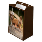 Foto van een Cute Little Oranje Fox Medium Cadeauzakje (Achterkant Gekanteld)