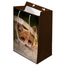 Foto van een Cute Little Oranje Fox Medium Cadeauzakje