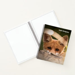 Foto van een Cute Little Oranje Fox Notitieboek
