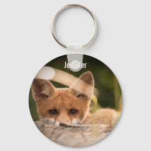 Foto van een Cute Little Oranje Fox Sleutelhanger