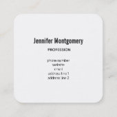 Foto van een Cute Little Oranje Fox Vierkante Visitekaartje (Achterkant)