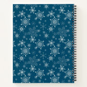 Foto van een Cute Snowman in de winter - Kerstmis Notitieboek (Achterkant)