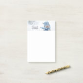 Foto van een Cute Snowman in de winter - Kerstmis Post-it® Notes (Op bureau)