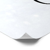 Foto van een Cute Snowman in de winter - Kerstmis Poster (Hoek)