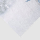 Foto van een Cute Snowman in de winter - Kerstmis Tissuepapier (Detail)