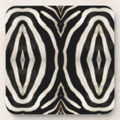 Foto van een echte Zebra-ingang Bier Onderzetter (Voorkant)