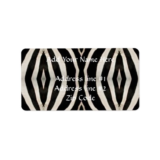 Foto van een echte Zebra-ingang Etiket (Voorkant)