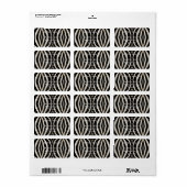 Foto van een echte Zebra-ingang Etiket (Full Sheet)